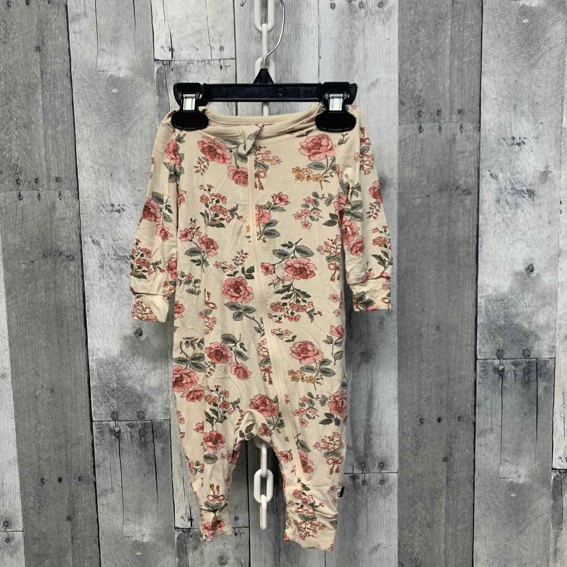 Size 3-6 Months Tan/Pink Modern Moments by Gerber Footy PJs