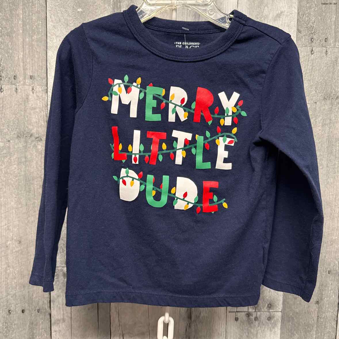 Size 3T Navy Graphic Children's Place Long Sleeve Shirt