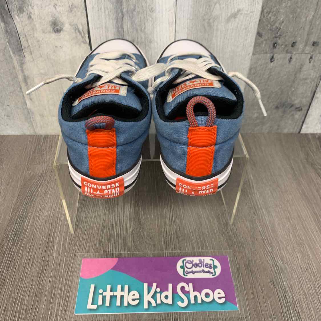 Size 13 Blue/Orange Converse Sneakers