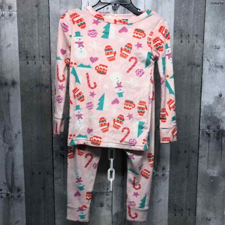 Size 3T Pink Print Cat & Jack 2pc PJs