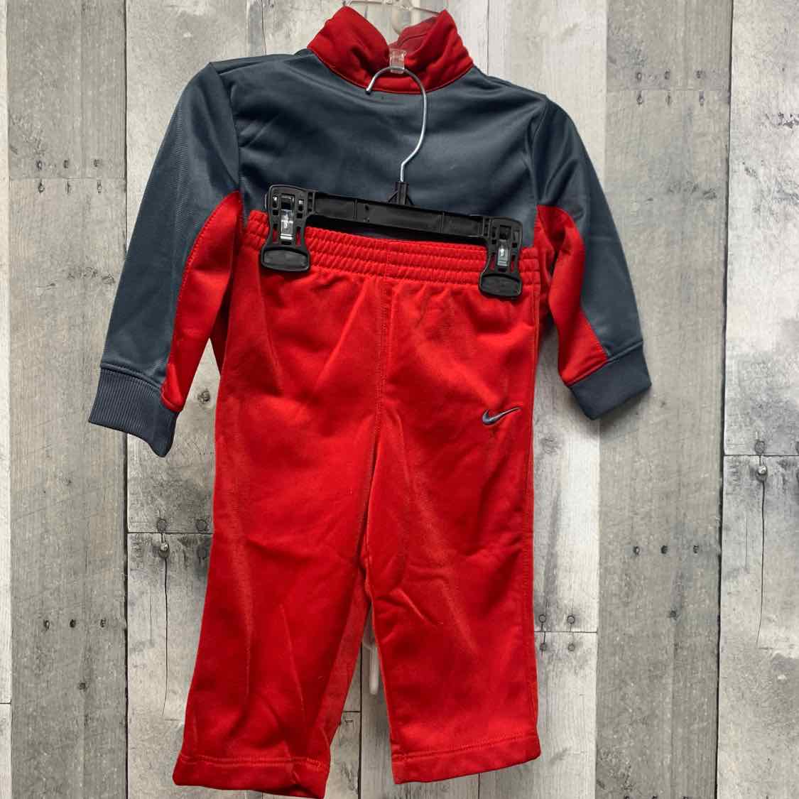 Size 12 Months Gray/Red Sport Brand Jacket/Pants