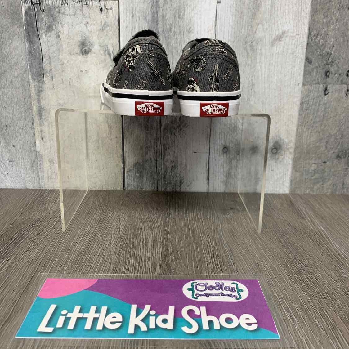 Size 4.5 Gray/White Vans Sneakers