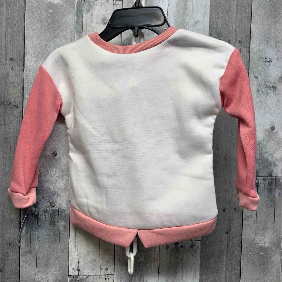 Size 4T Pink/White Disney Long Sleeve Shirt