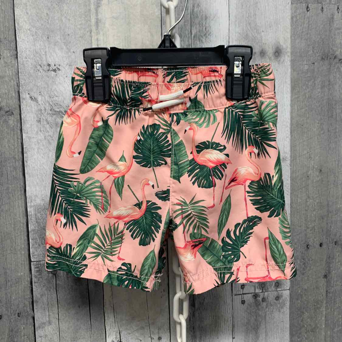Size 2T Pink Print Old Navy Swim Trunks