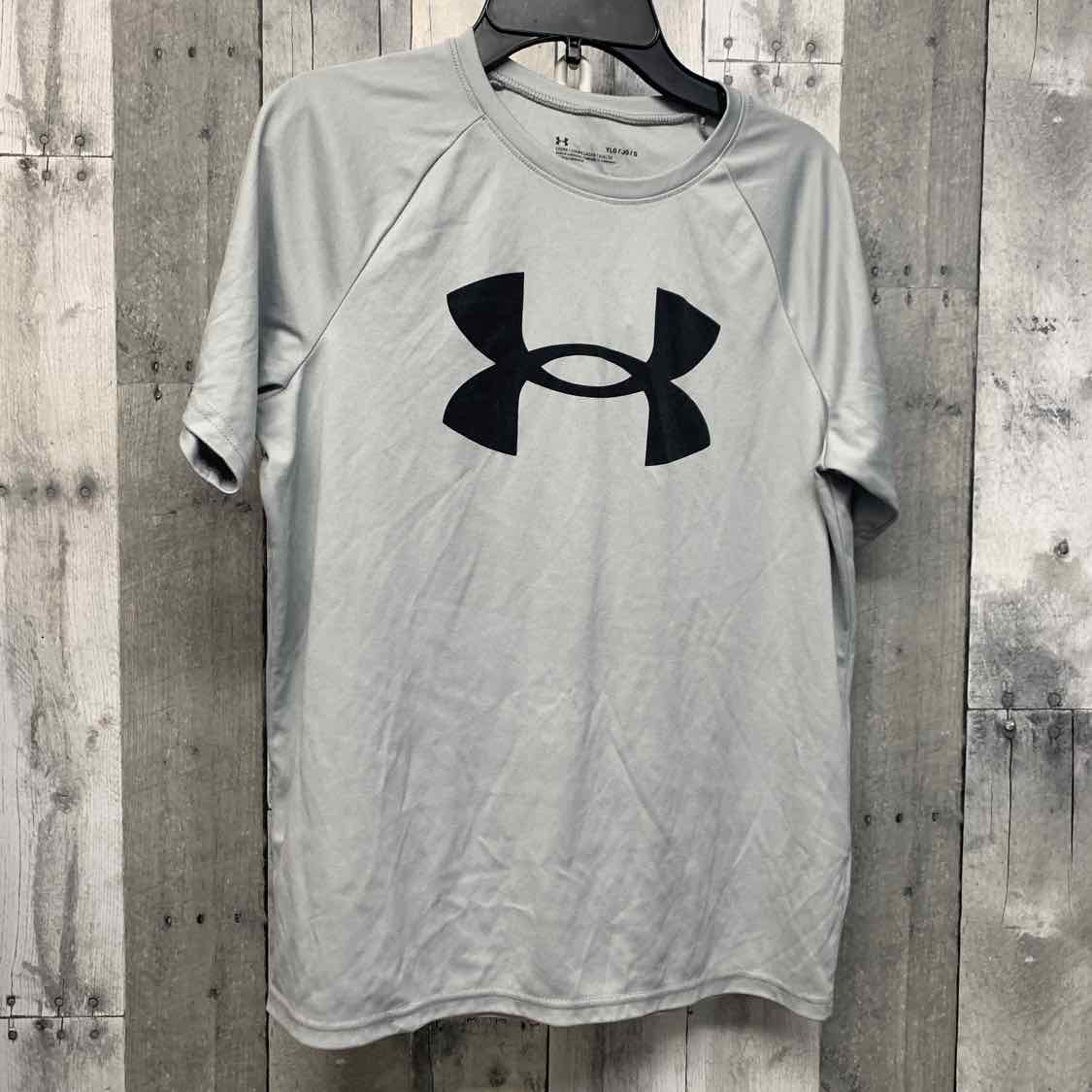 Size Large Gray Sport Brand T Shirt - OodlesCB