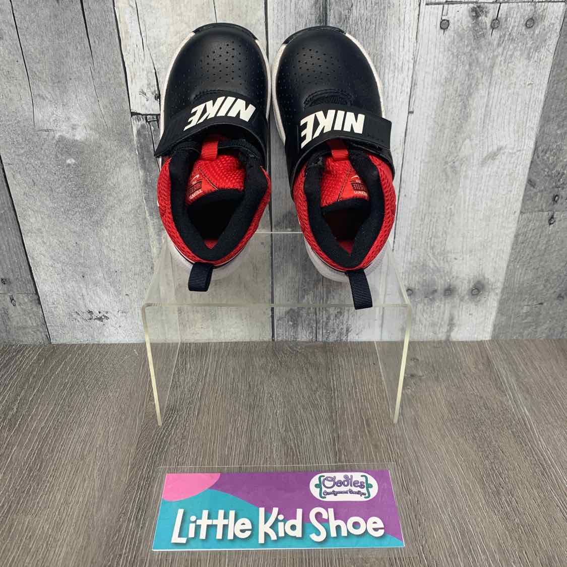 Size 8 Black/Red Sport Brand Sneakers