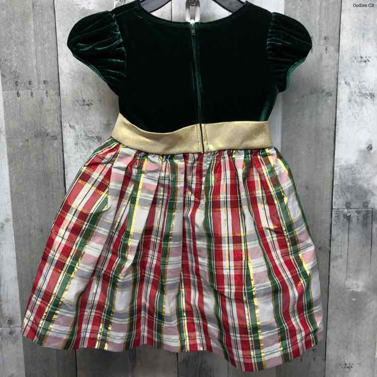Size 4T Green/Gold Bonnie Jean/Baby Dress - Party