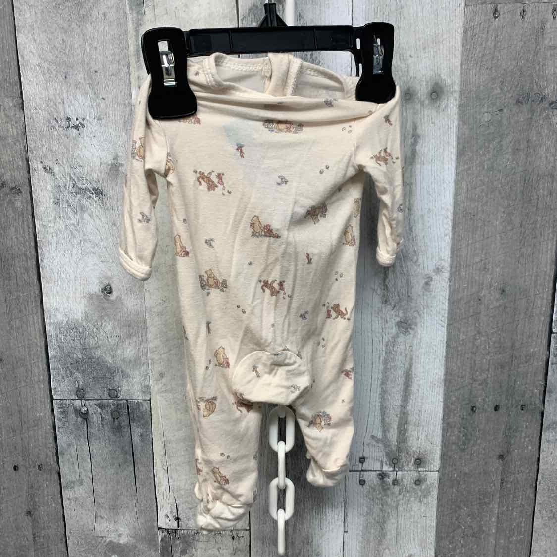 Size Preemie Ivory Print Disney Footy PJs
