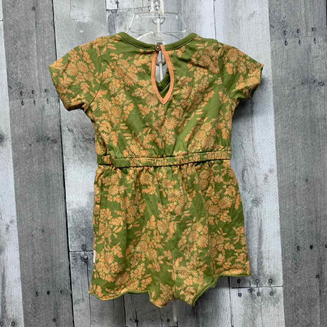 Size 18 Months Green Print Burt's Bees Baby Romper