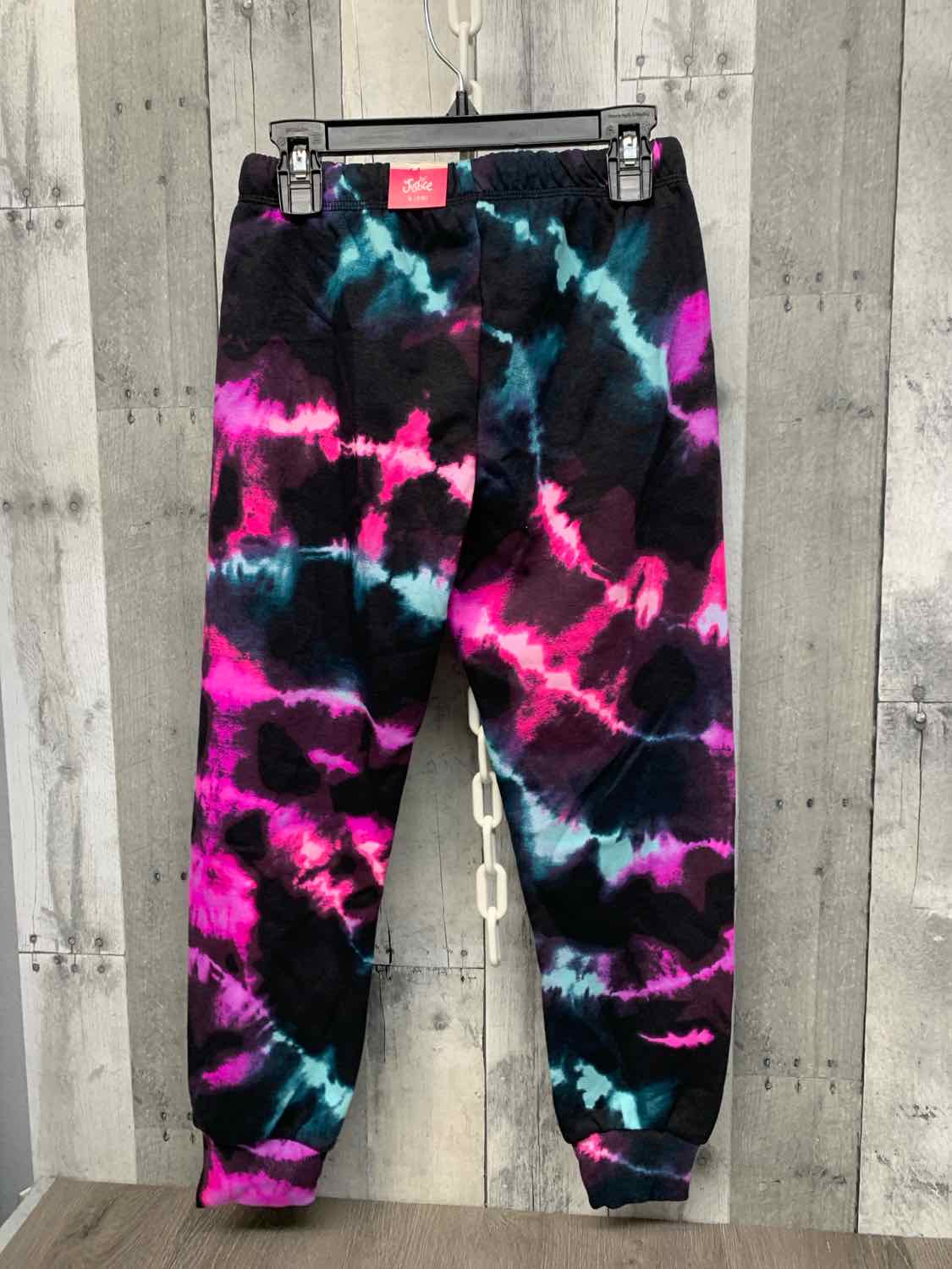 Size 7/8 Black/Pink Justice Athletic Pants