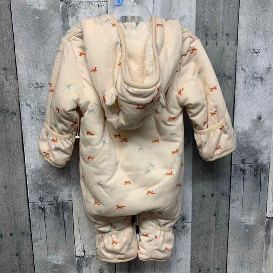 Size 3-6 Months Tan Print Wonder Nation Snow Suit