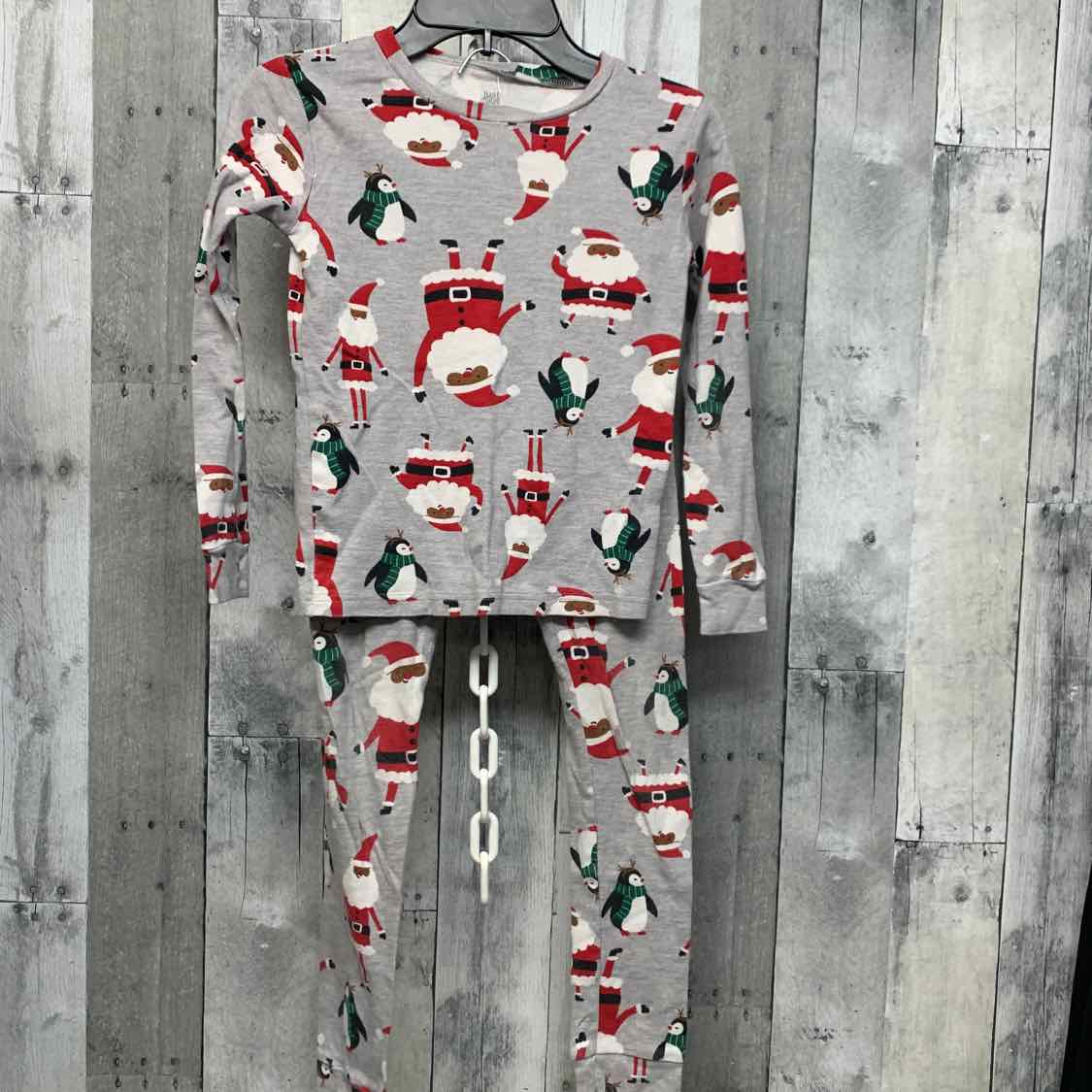 Size 8 Gray Graphic Just One You 2pc PJs