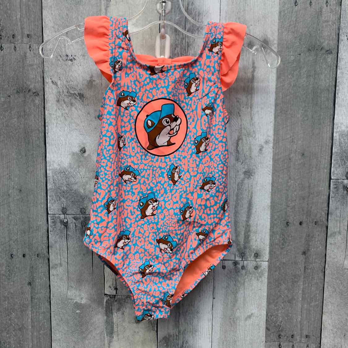 Size 5T Pink/Blue B Brand Swim Suit - 1pc - OodlesCB