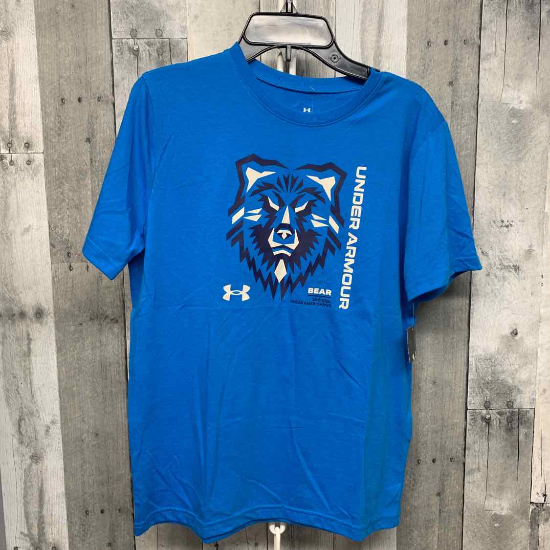 Size Large Blue Graphic Sport Brand T Shirt