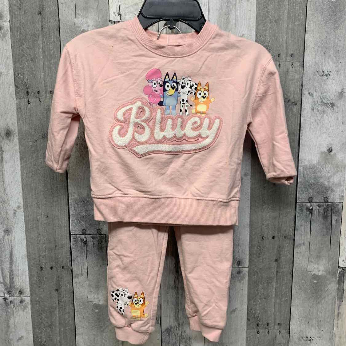 Size 3T Pink Graphic Disney Sweats - 2pc