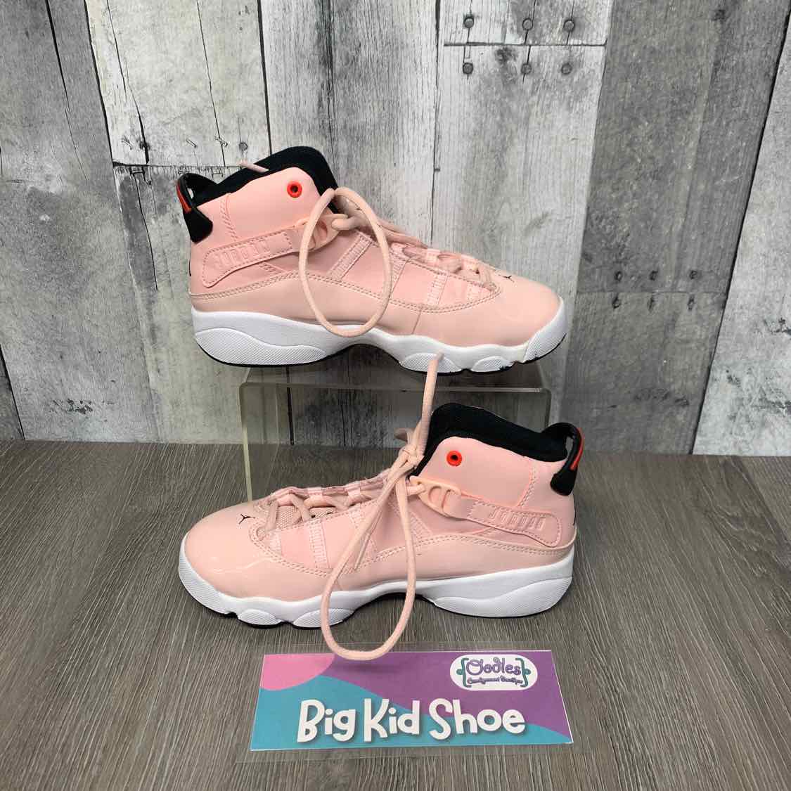 Size 2 Pink/Black Sport Brand Sneakers