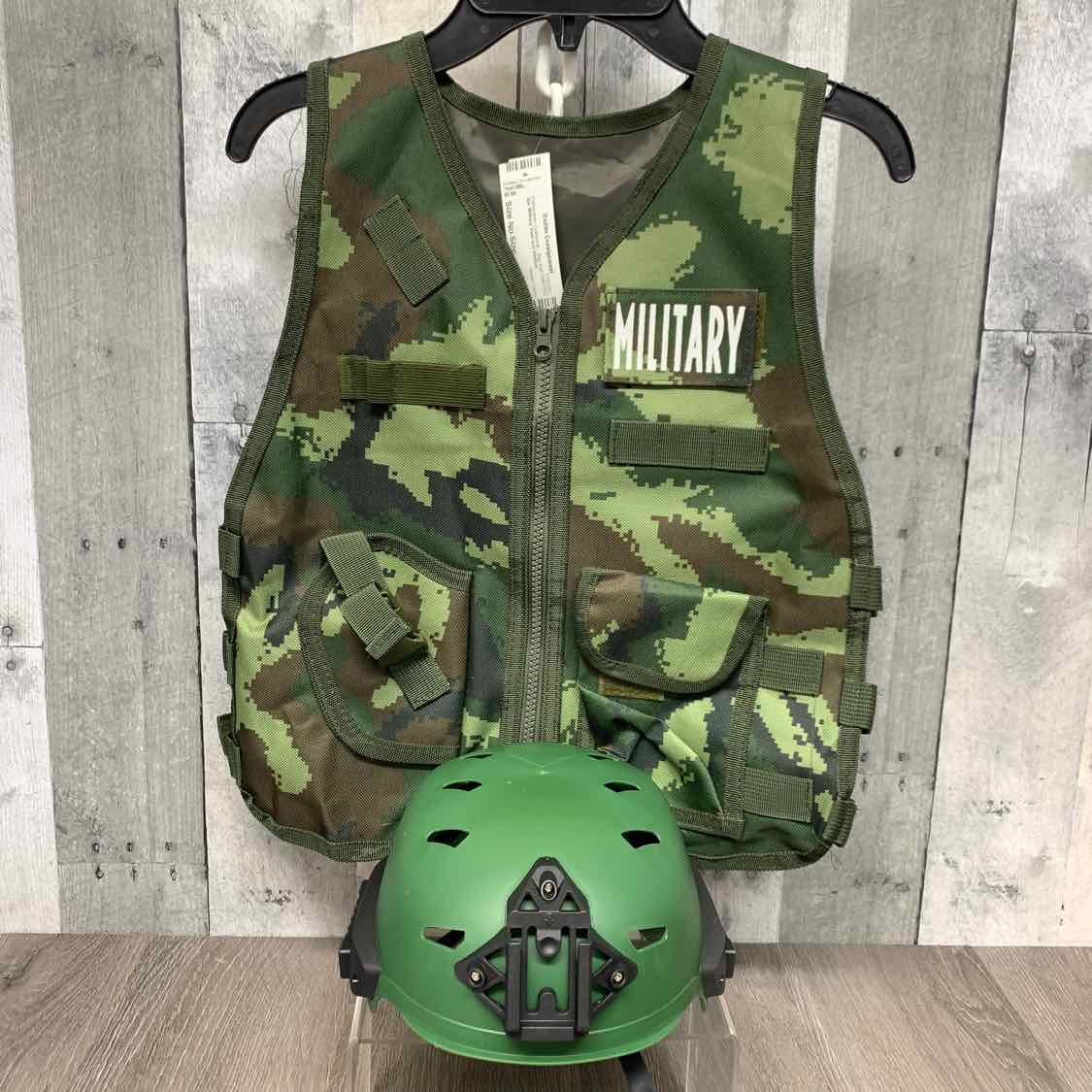 Green Camo Size No Size Halloween Costume - Big Kid