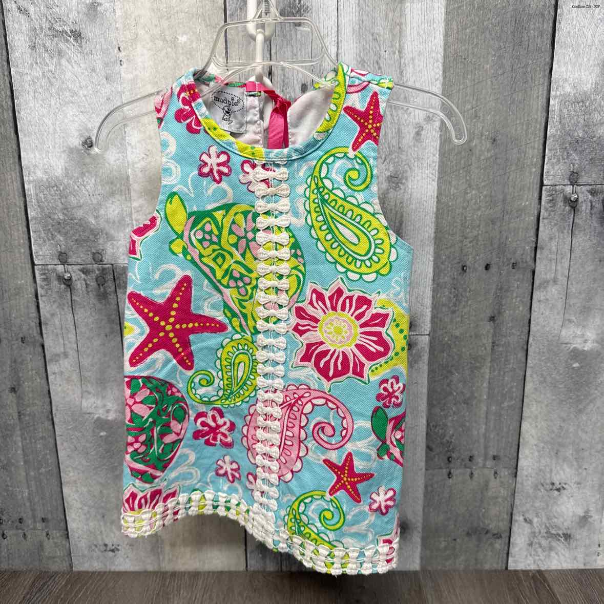 Size 2/3 Blue/Green Mud Pie Dress