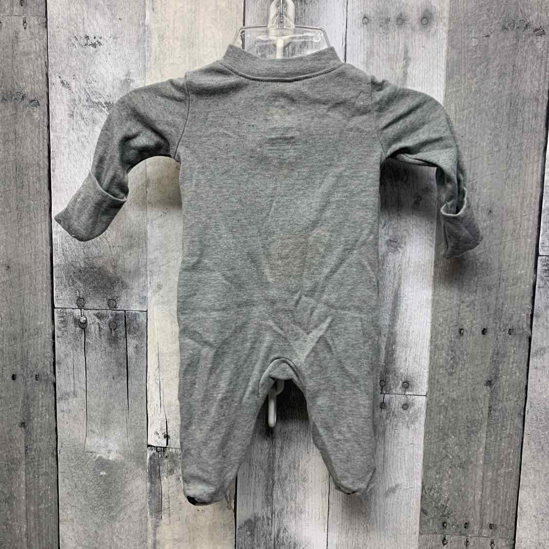 Size Newborn Gray Sport Brand Footy PJs