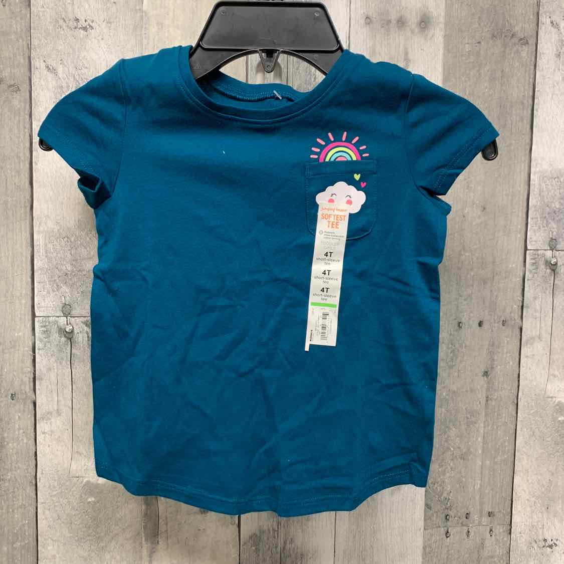 Size 4T Navy Graphic Jumping Beans Short Sleeve Shirt - OodlesCB