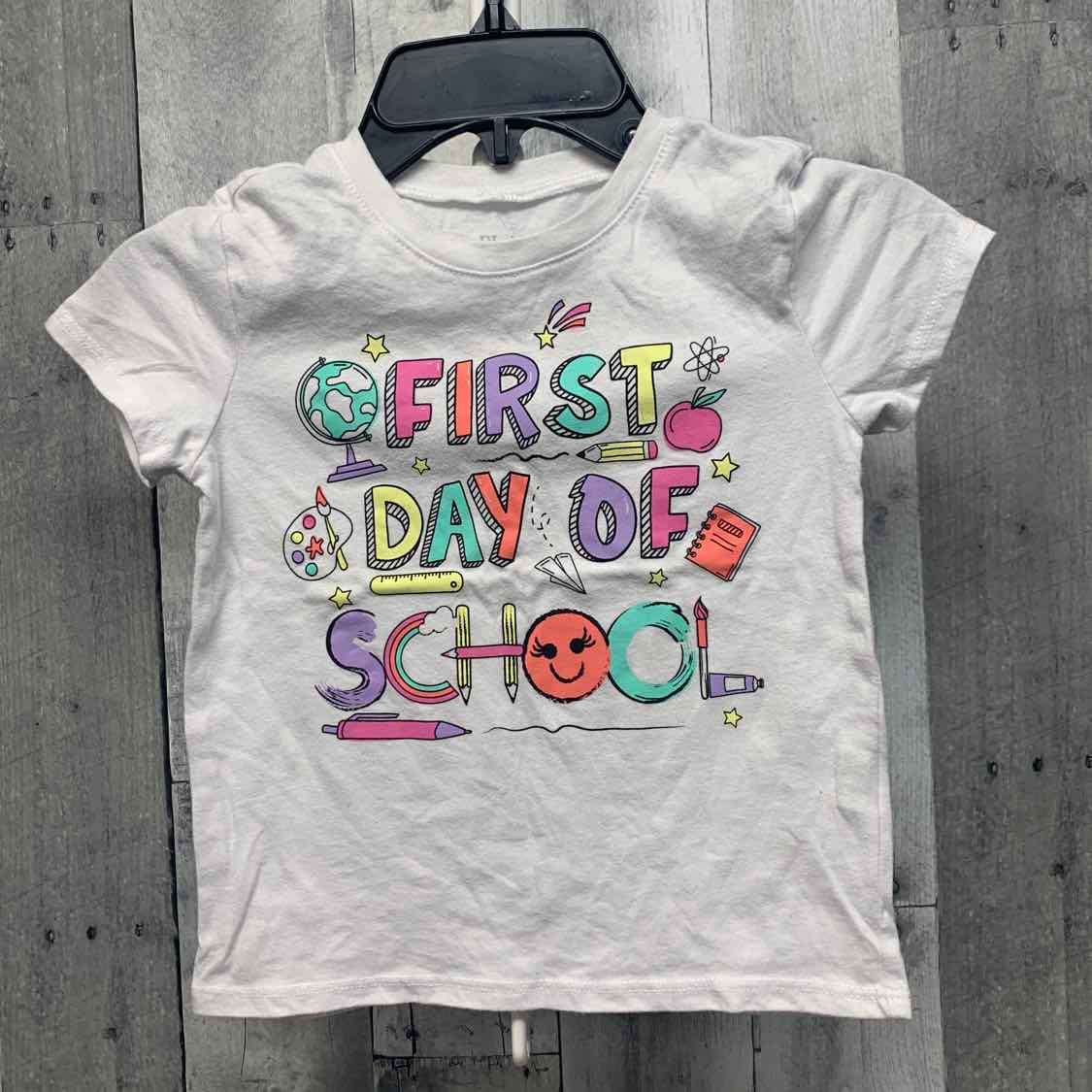Size 4T White Graphic Children's Place T Shirt
