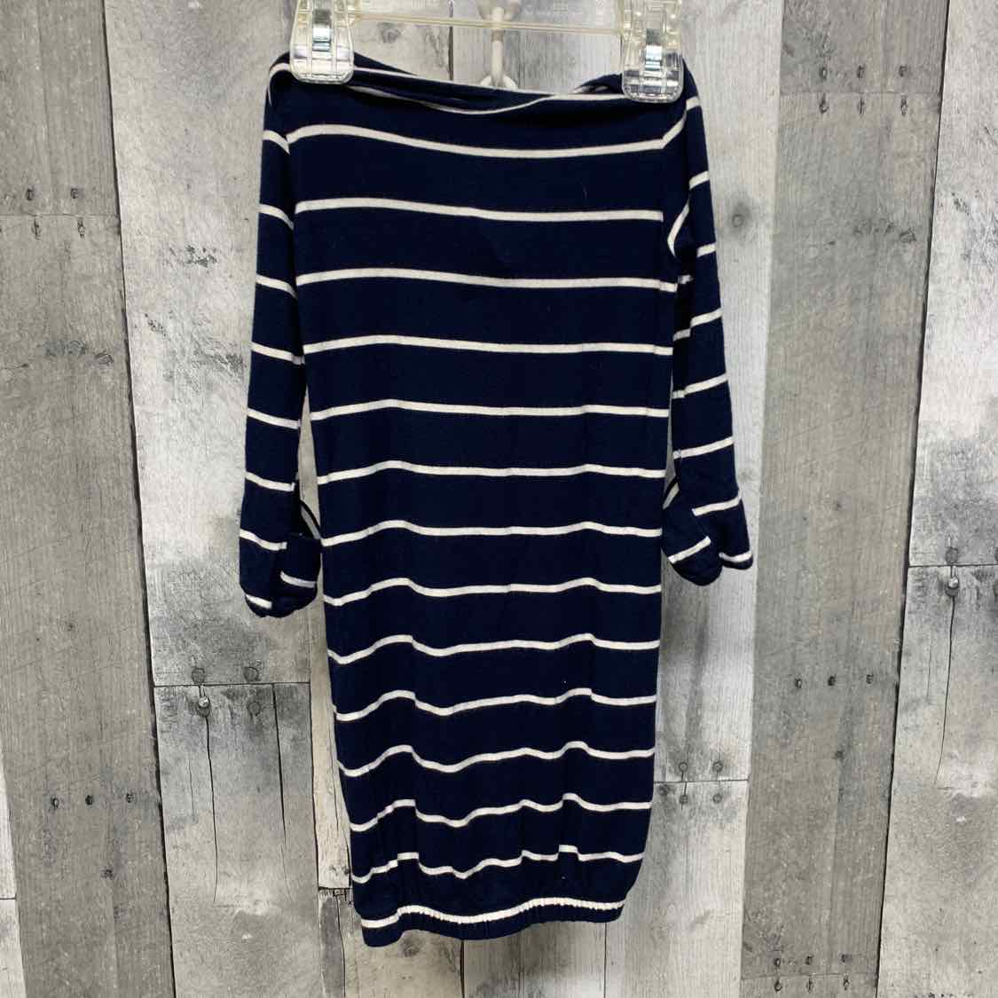 Size 0-3 Months Navy Striped Bamboo Layette