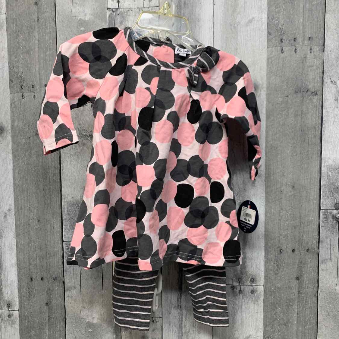 Size 9 Months Pink/Gray B Brand Shirt/Pants