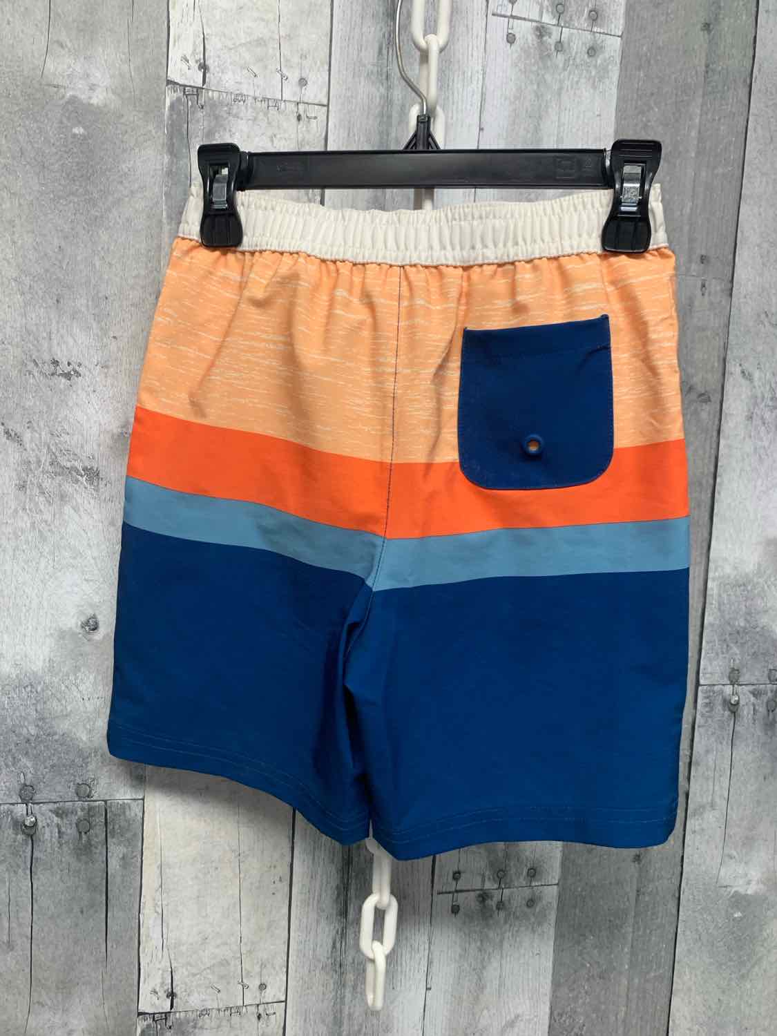 Size 5T Teal/Orange Wonder Nation Swim Trunks