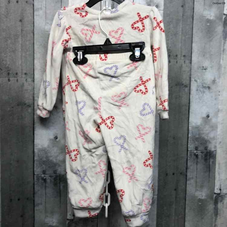 Size 24 Months White Print Okie Dokie Shirt/Pants