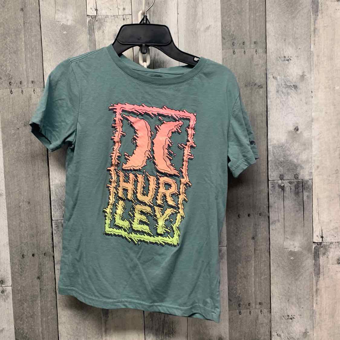 Size Medium Green/Pink Hurley T Shirt