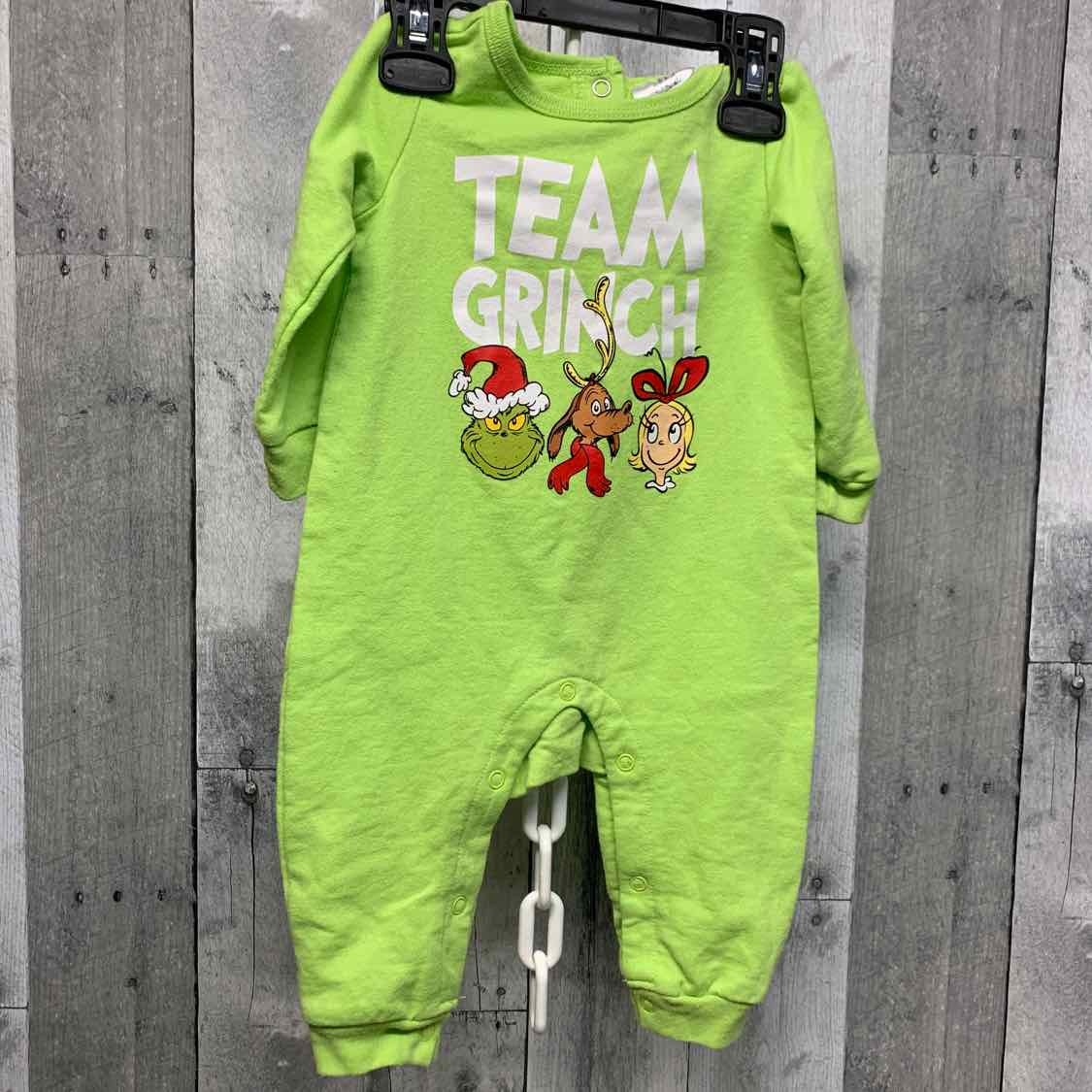 Size 3-6 Months Green/Red Dr Seuss Romper
