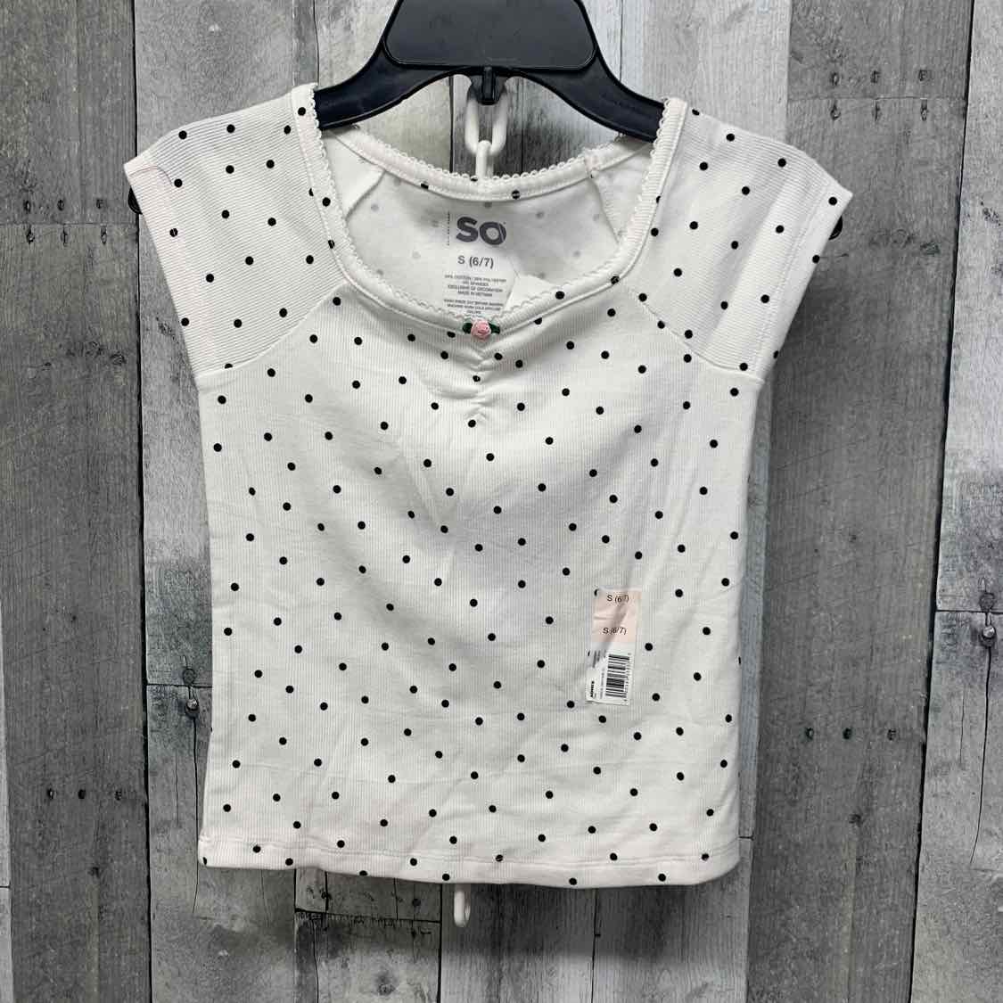 Size Small White/Black SO T Shirt
