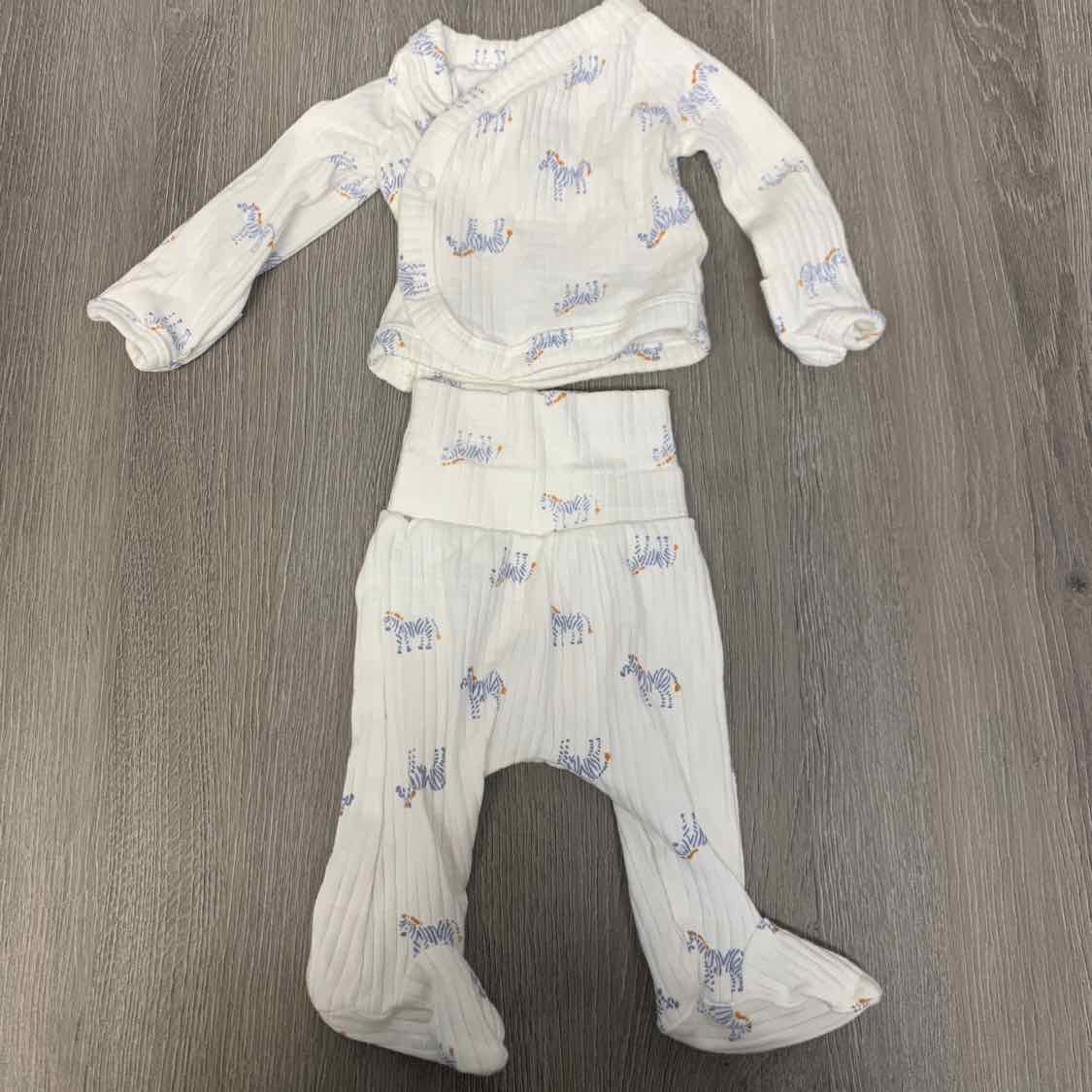 Size Preemie White Print Just One You Shirt/Pants