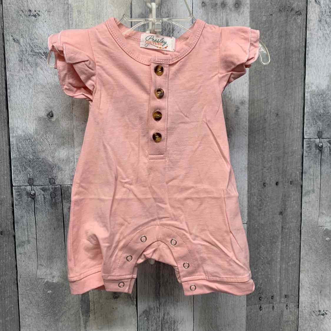 Size 0-3 Months Pink Presley Couture Romper