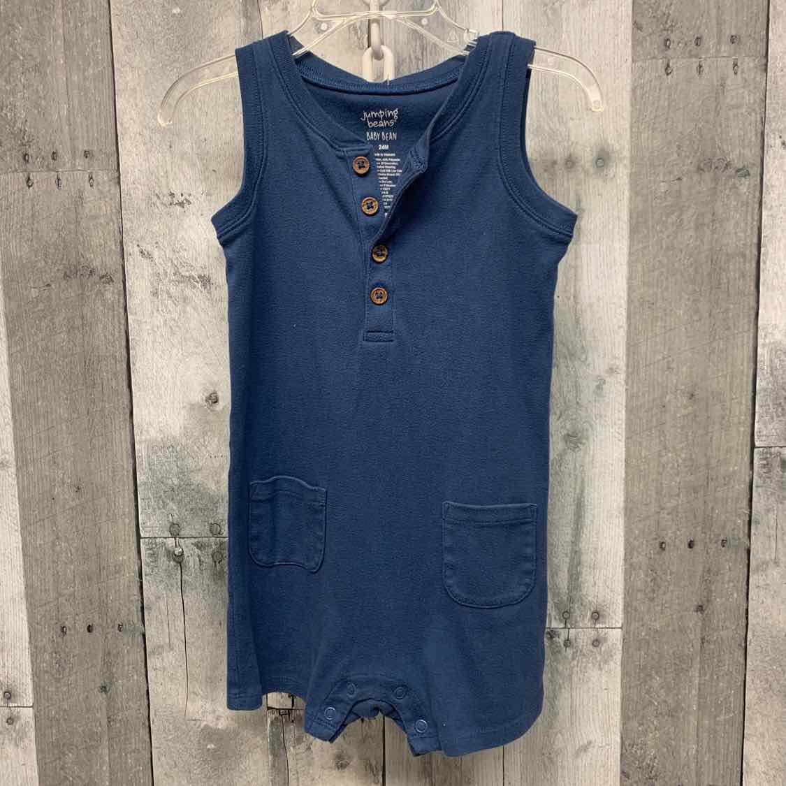 Size 24 Months Navy Jumping Beans Romper