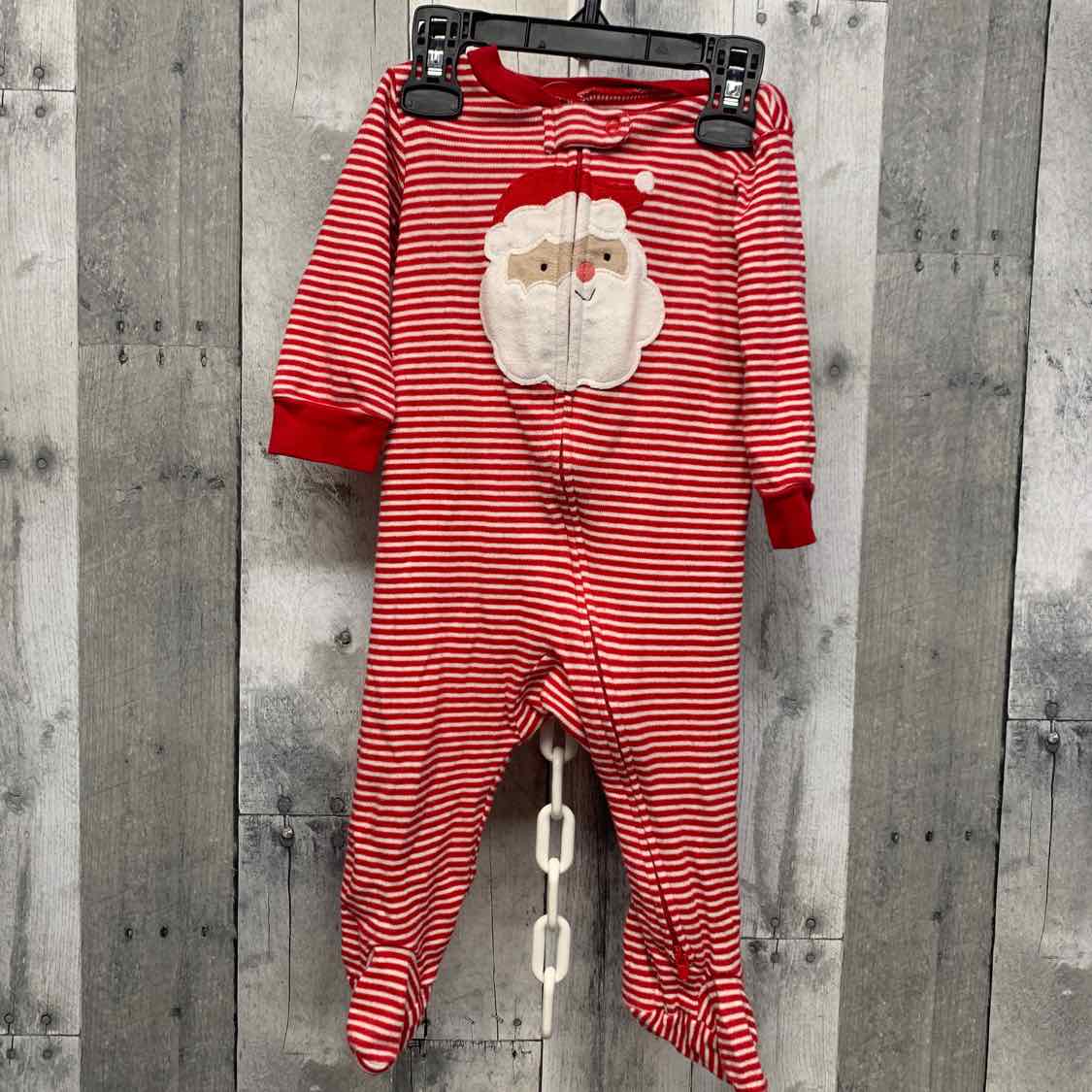 Size 9 Months Red/White Just One You Footy PJs