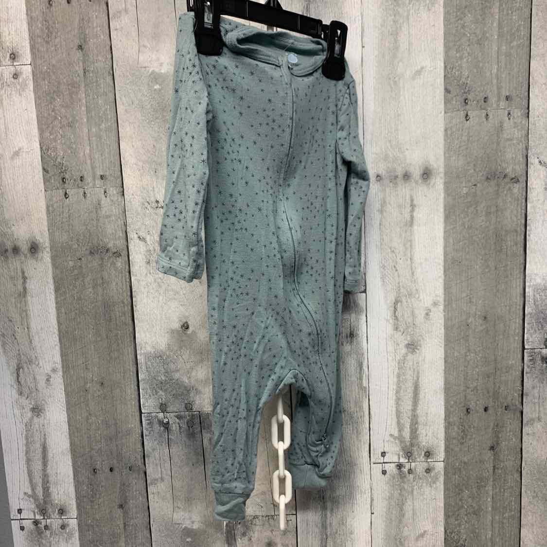 Size 6-9 Months Blue Print Cloud Island Romper