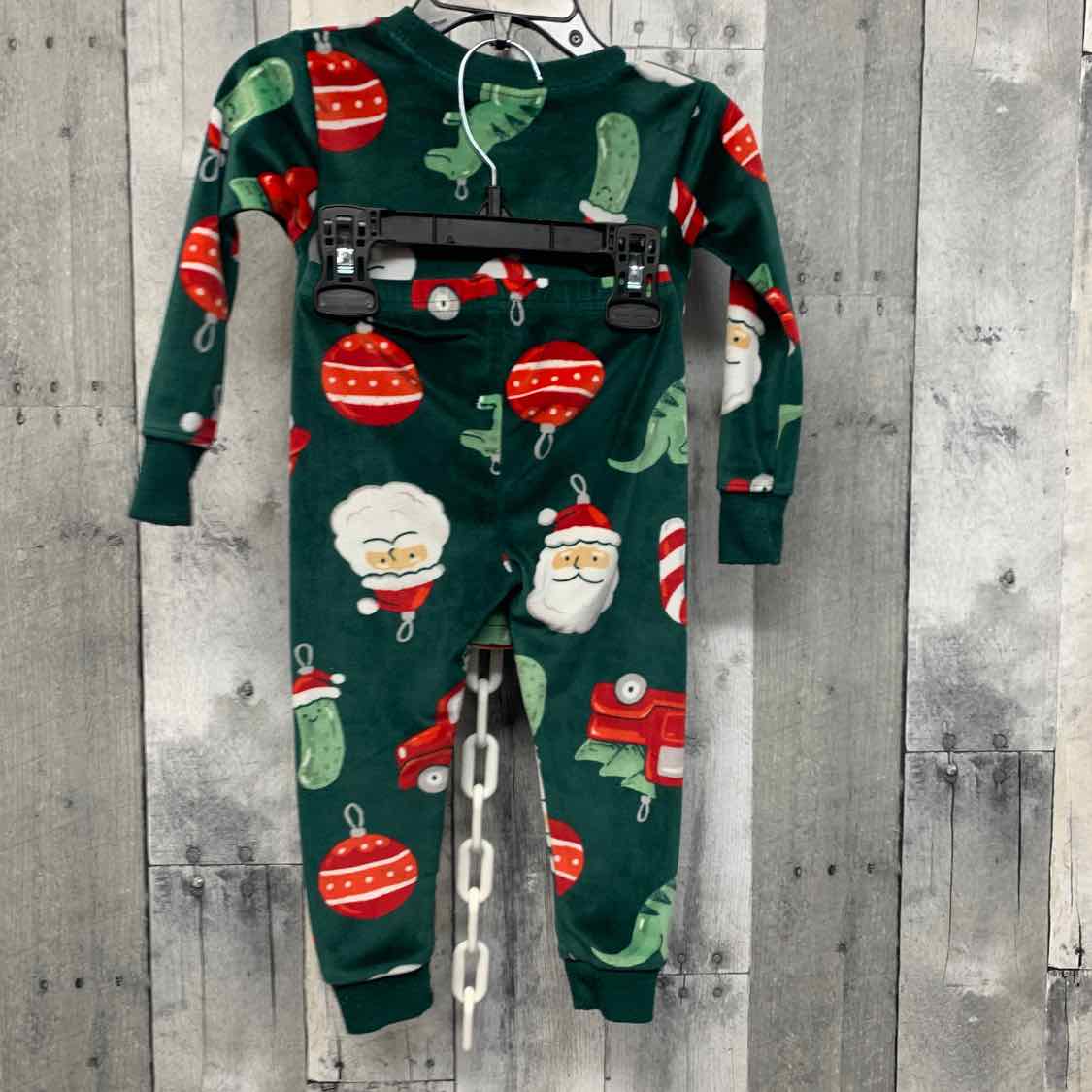 Size 18 Months Green/Red Child of Mine 2pc PJs
