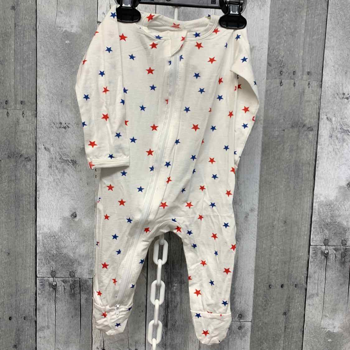 Size 3-6 Months Red/White/Blue Little Buggins Romper