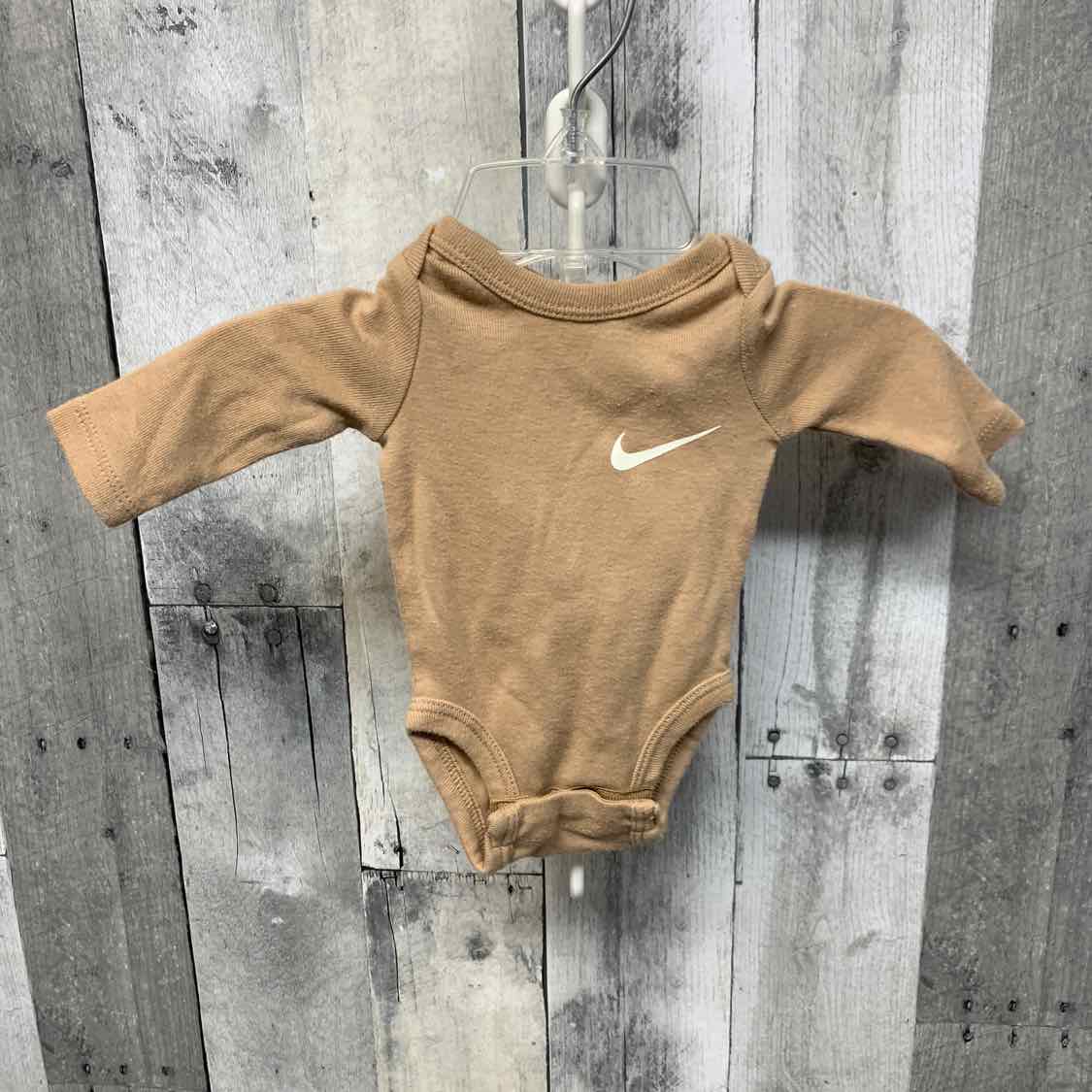 Size Newborn Tan Sport Brand Bodysuit