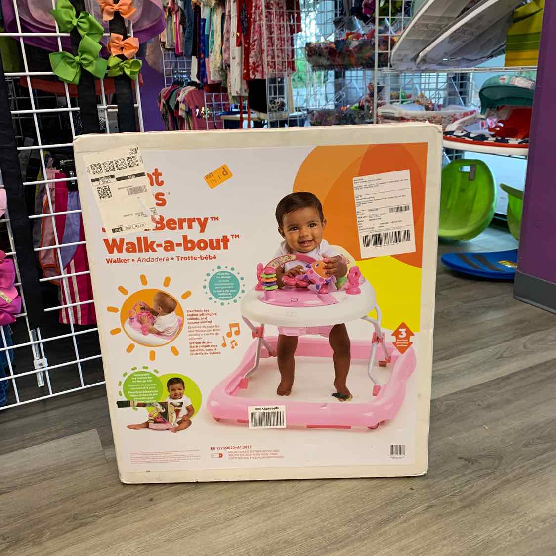 Bright Starts Pink Walker
