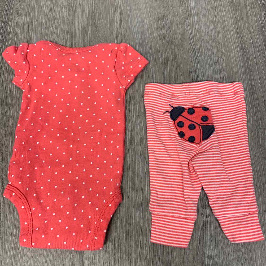 Size Preemie Pink Carter's Shirt/Leggings