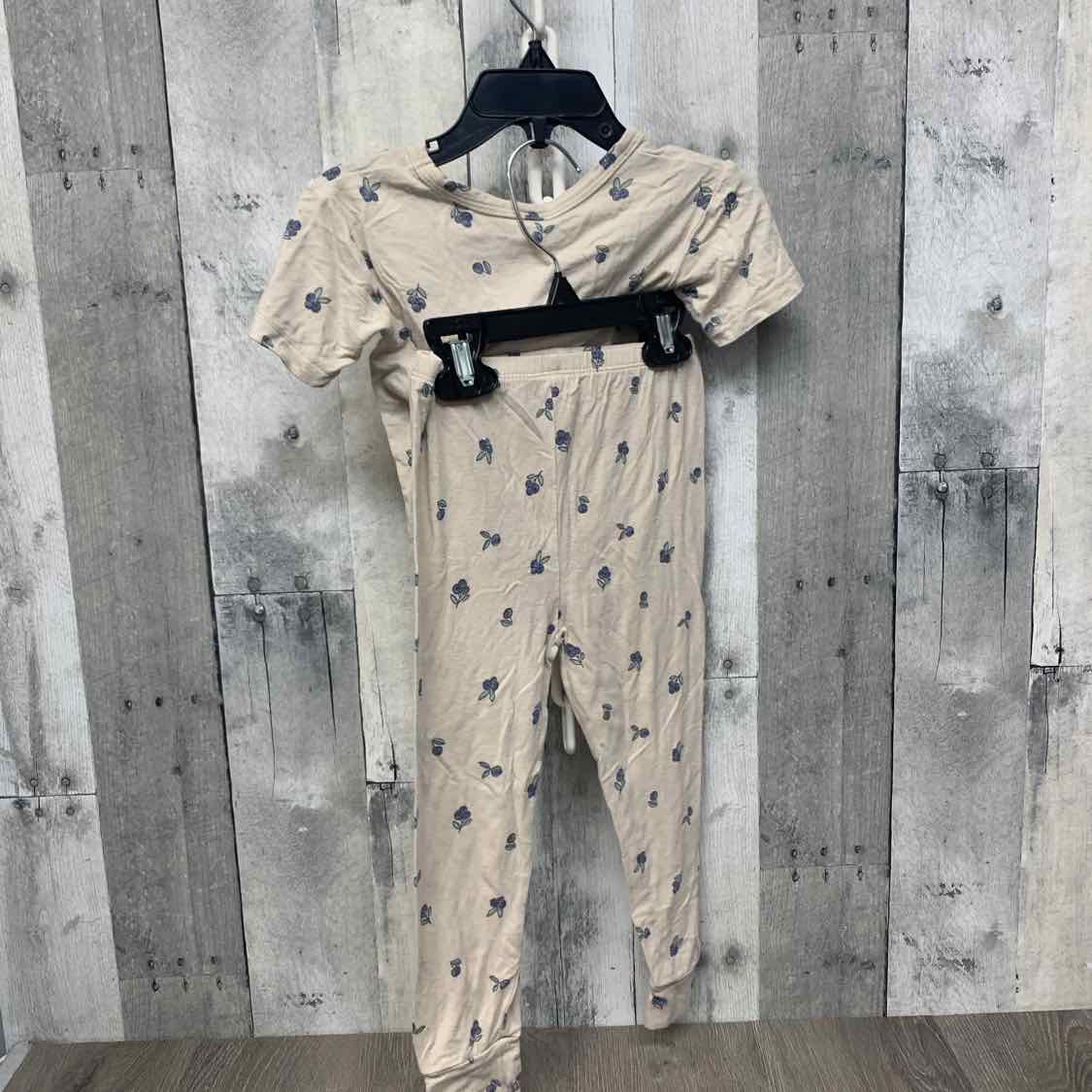 Size 3T Tan Print Modern Moments by Gerber 2pc PJs