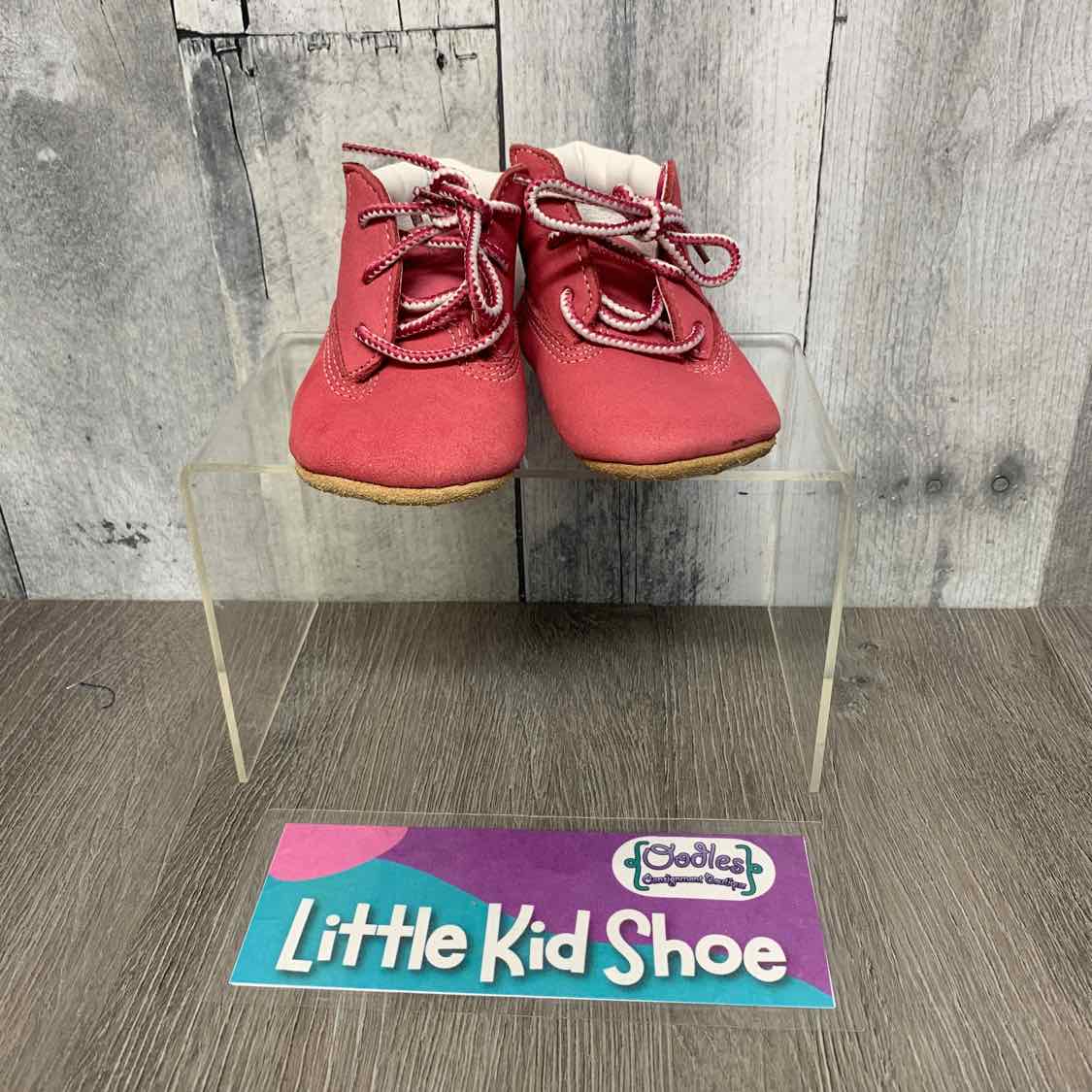 Size 1 Pink Timberland Soft Sole Shoes