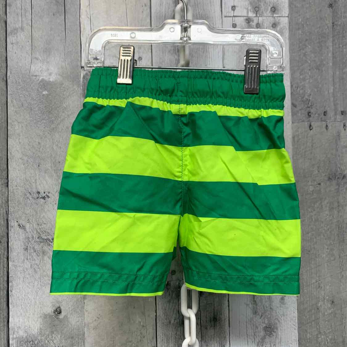 Size 12 Months Green/Yellow Cat & Jack Swim Trunks