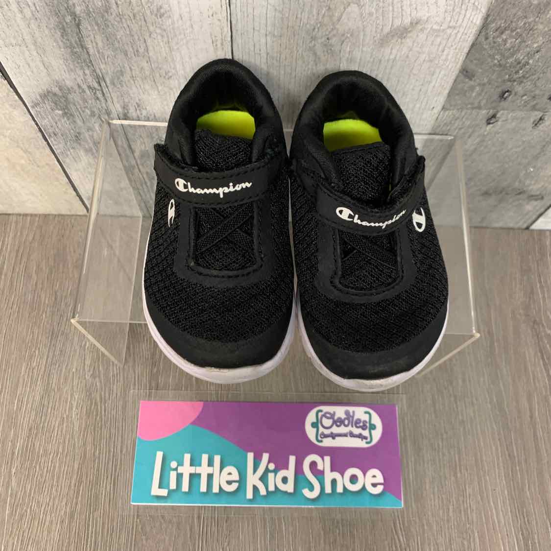 Size 3 Black/White Champion Sneakers