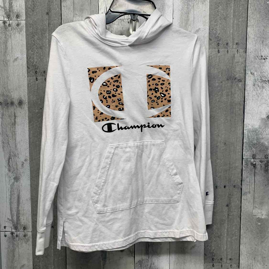 Size Large White Champion Long Sleeve Shirt
