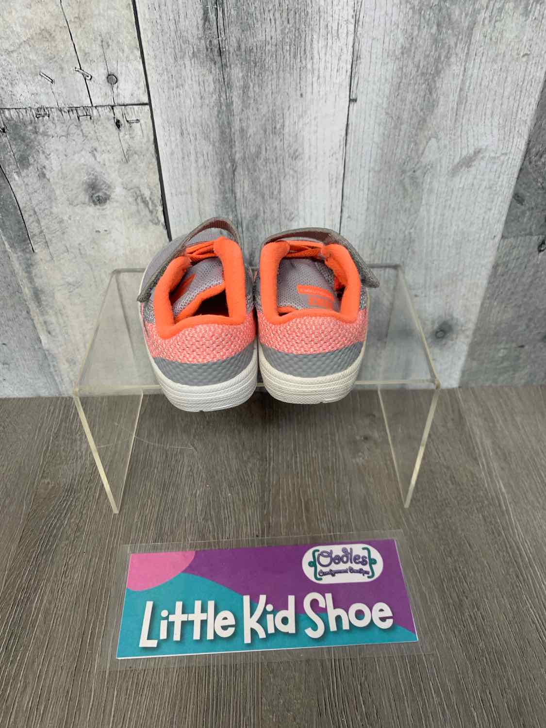 Size 3 Gray/Pink Sport Brand Sneakers