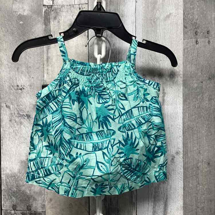 Size 3 Months Teal Print Carter's Shirt/Shorts - OodlesCB