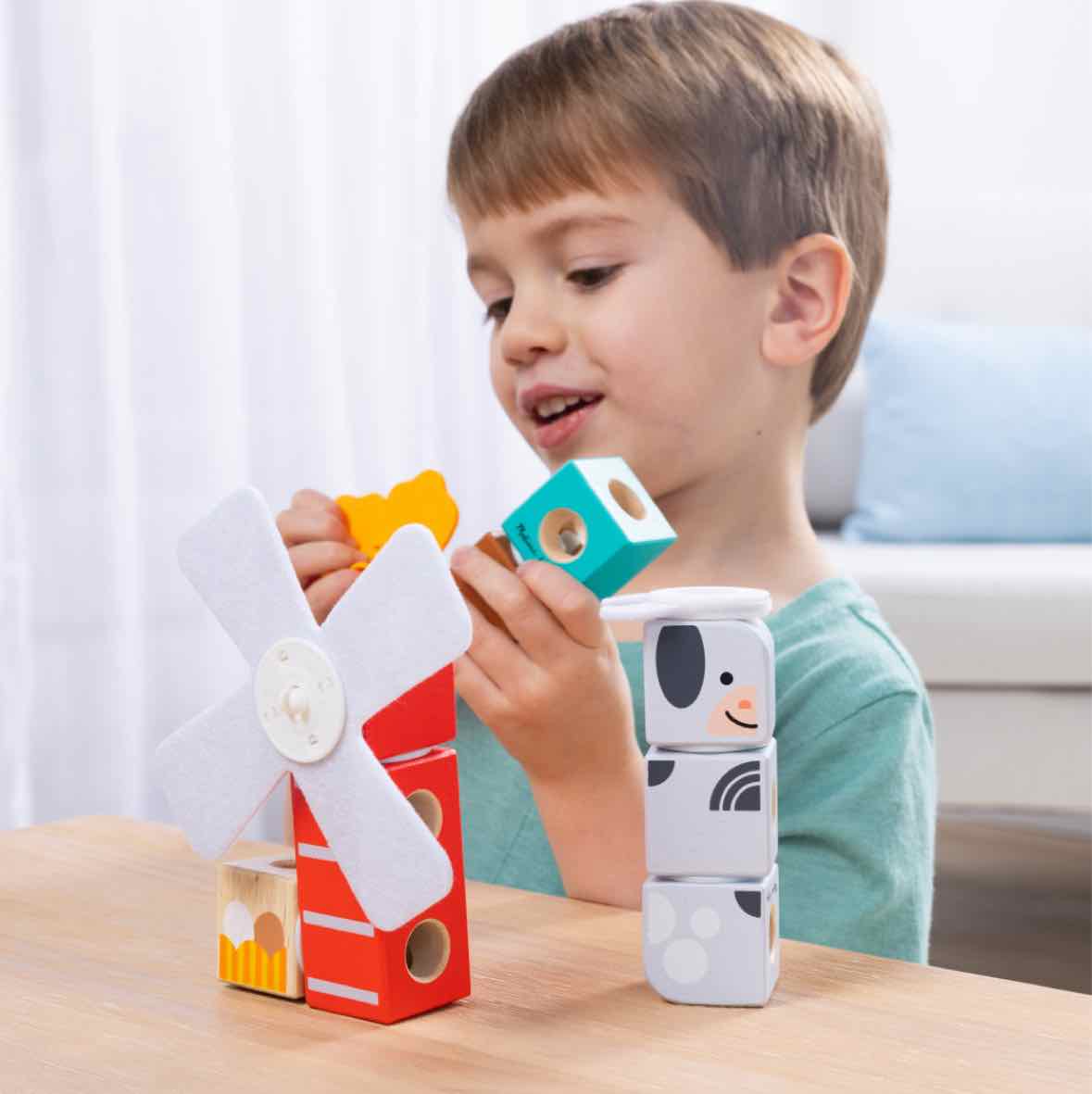 Melissa & Doug Blockables Farm Friends